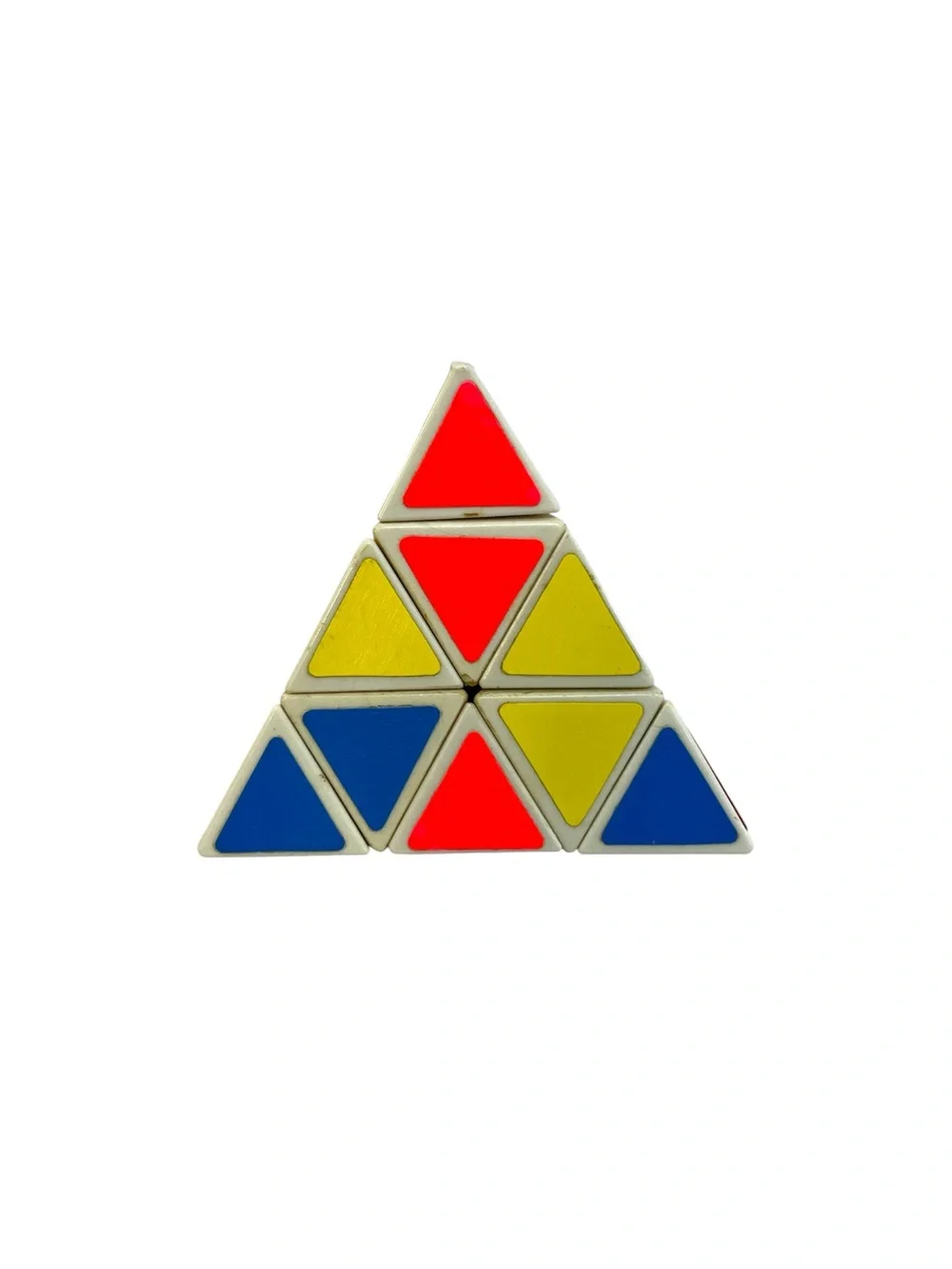Vintage 1981 TOMY Pyramid Triangle Rubik's Cube Puzzle